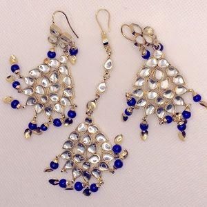 Bollywood Style Earrings and hair clip!